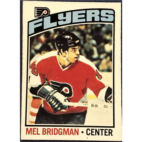 1976-77 O-PEE-CHEE NHL MEL BRIDGMAN ROOKIE CARD