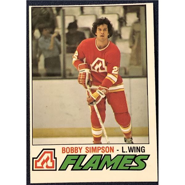 1977-78 O-PEE-CHEE NHL BOBBY SIMPSON ROOKIE CARD