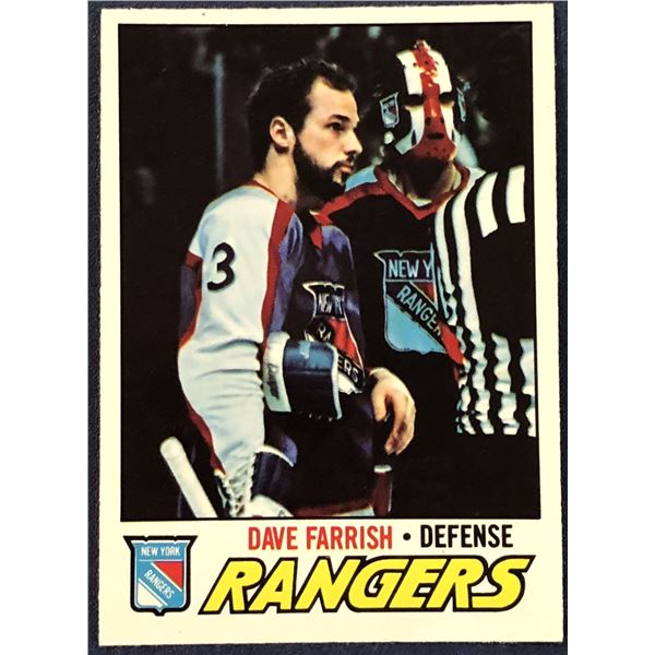 1977-78 O-PEE-CHEE NHL DAVE FARRISH ROOKIE CARD