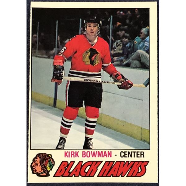 1977-78 O-PEE-CHEE NHL KIRK BOWMAN ROOKIE CARD