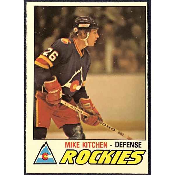 1977-78 O-PEE-CHEE NHL MIKE KITCHEN ROOKIE CARD