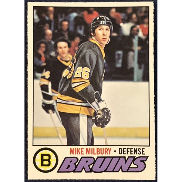 1977-78 O-PEE-CHEE NHL MIKE MILBURY ROOKIE CARD