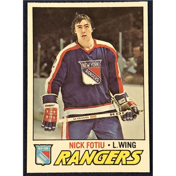 1977-78 O-PEE-CHEE NHL NICK FOTIU ROOKIE CARD