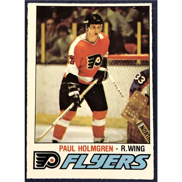 1977-78 O-PEE-CHEE NHL PAUL HOLMGREN ROOKIE CARD