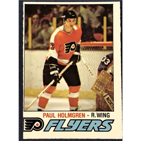 1977-78 O-PEE-CHEE NHL PAUL HOLMGREN ROOKIE CARD