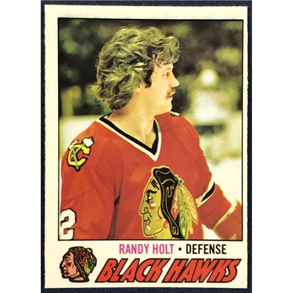 1977-78 O-PEE-CHEE NHL RANDY HOLT ROOKIE CARD
