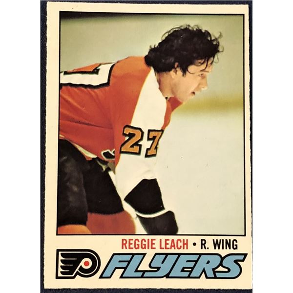 1977-78 O-PEE-CHEE NHL REGGIE LEACH (HOF)
