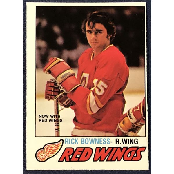 1977-78 O-PEE-CHEE NHL RICK BOWNESS ROOKIE CARD