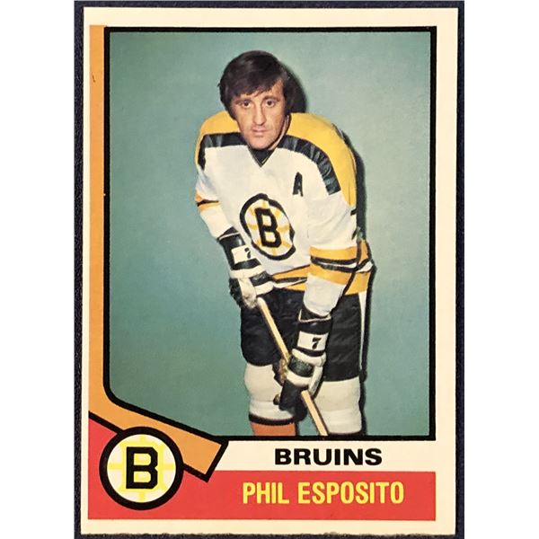 1974-75 TOPPS HOCKEY PHIL ESPOSITO (HOF)