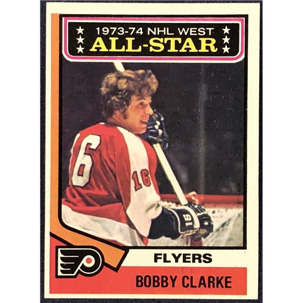 1974-75 TOPPS HOCKEY BOBBY CLARKE (HOF)