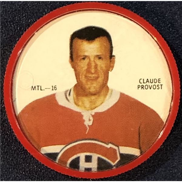 1968-69 SHIRRIFF NHL COIN - CLAUDE PROVOST
