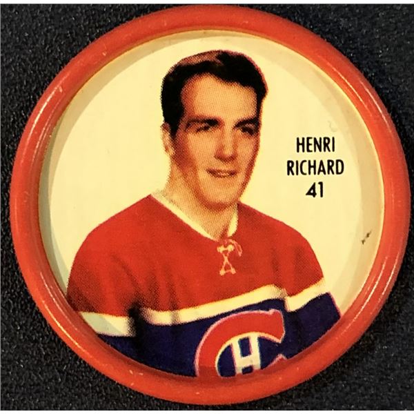 1962-63 SHIRRIFF NHL COIN - HENRI RICHARD (HOF)