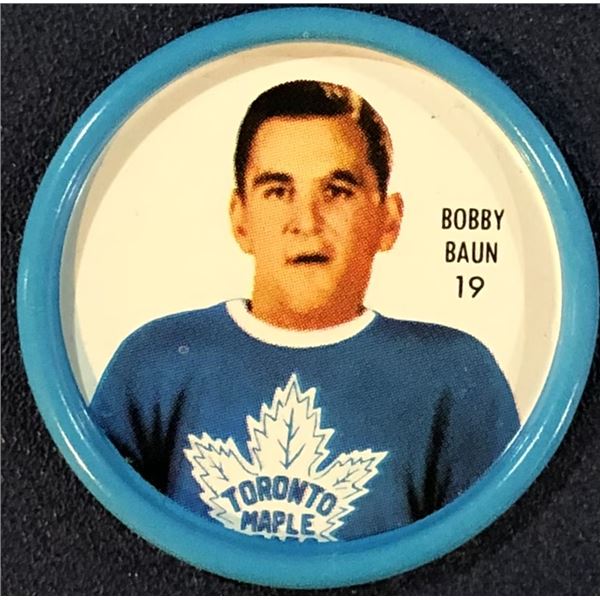 1962-63 SHIRRIFF NHL COIN - BOBBY BAUN (HOF)