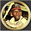 Image 1 : 1964 TOPPS BASEBALL COIN - HANK AARON (HOF)