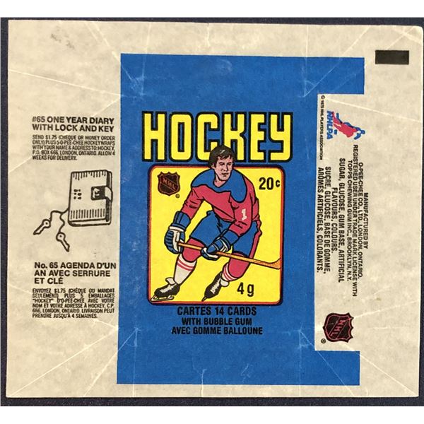 1979-80 O-PEE-CHEE HOCKEY WRAPPER - GRETZKY ROOKIE YEAR