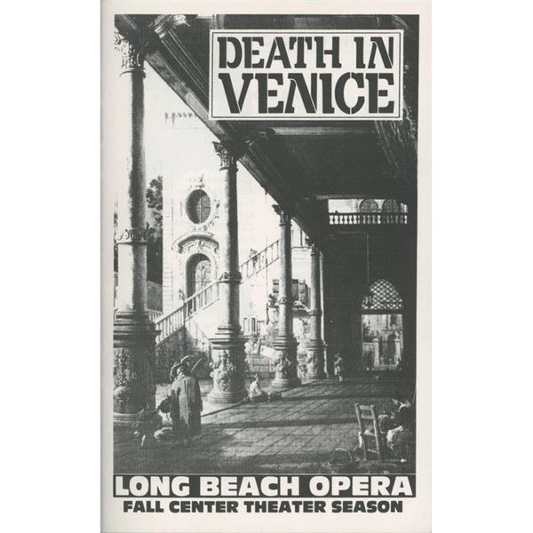 Christopher Sircello signed Death in Venice program