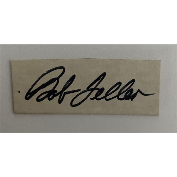 Baseball Player Bob Feller Original Signature