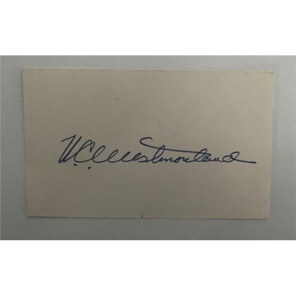 United States Army general William Westmoreland signature cut