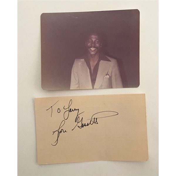 Louis Gossett Jr. photo and original signature