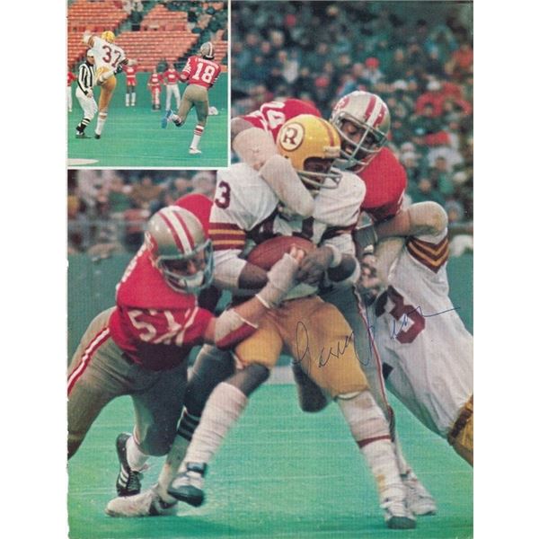 Larry Brown signed magazine photo
