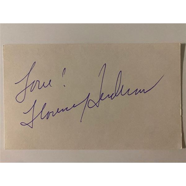 The Brady Bunch Florence Henderson signature cut