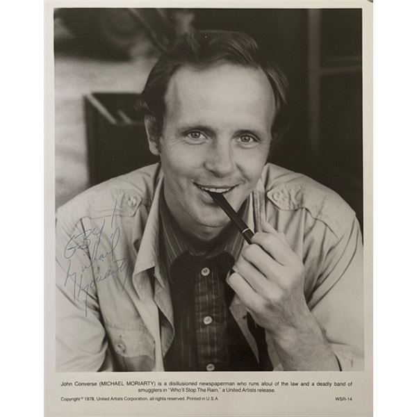 Who'll Stop the Rain Michael Moriarty signed movie photo
