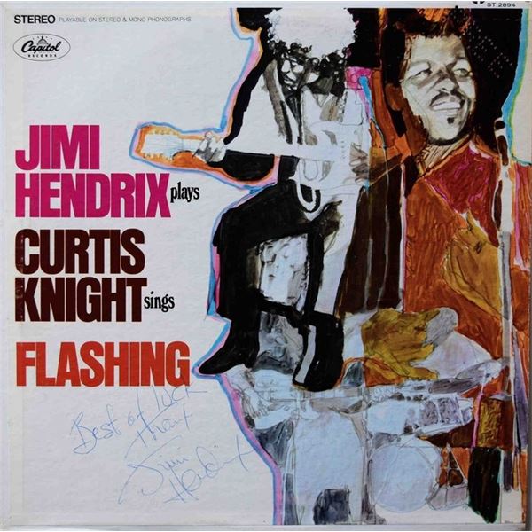 Jimi Hendrix 1968 Flashing signed album