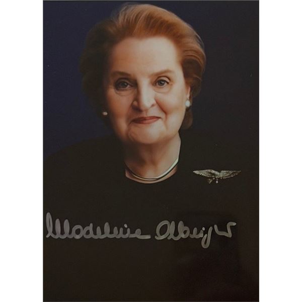 US Secretary of State  Madeleine Albright signed photo