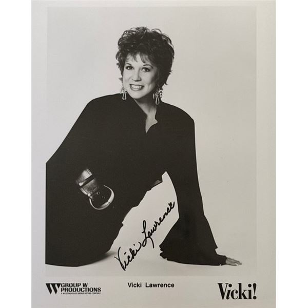 The Carol Burnett show Vicki Lawrence signed photo