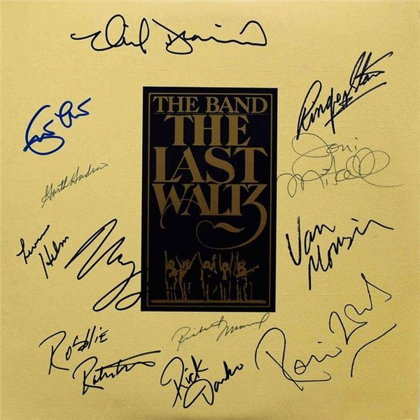 The Band signed The Last Waltz' Sky album