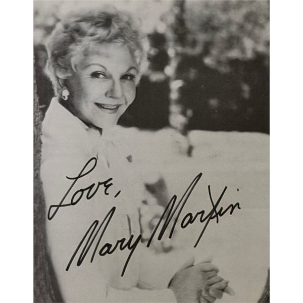 Actress Mary Martin signed photo
