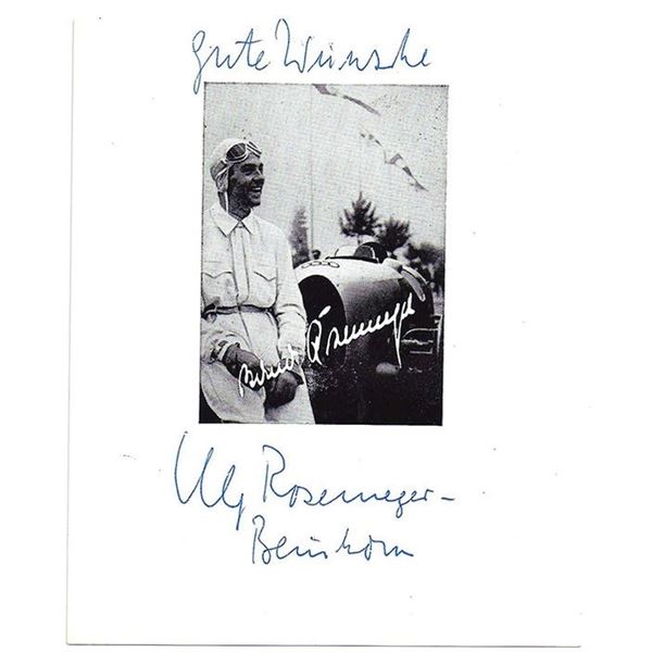 German Aviation Pioneer Elly Beinhorn Signed Photograph