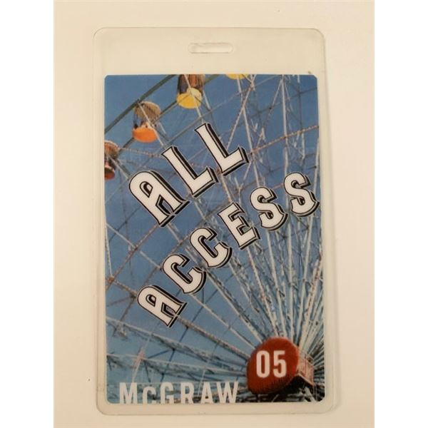 Tim McGraw 2005 All Access Backstage Pass