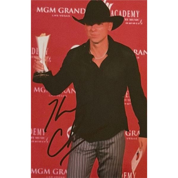 Country singer Kenny Chesney signed photo