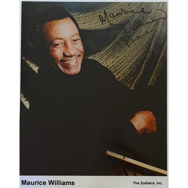 Singer Maurice Williams signed photo