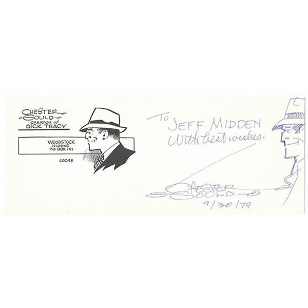 Dick Tracy Creator Chester Gould Signature Cut