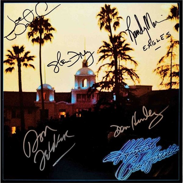 Eagles Hotel California signed album