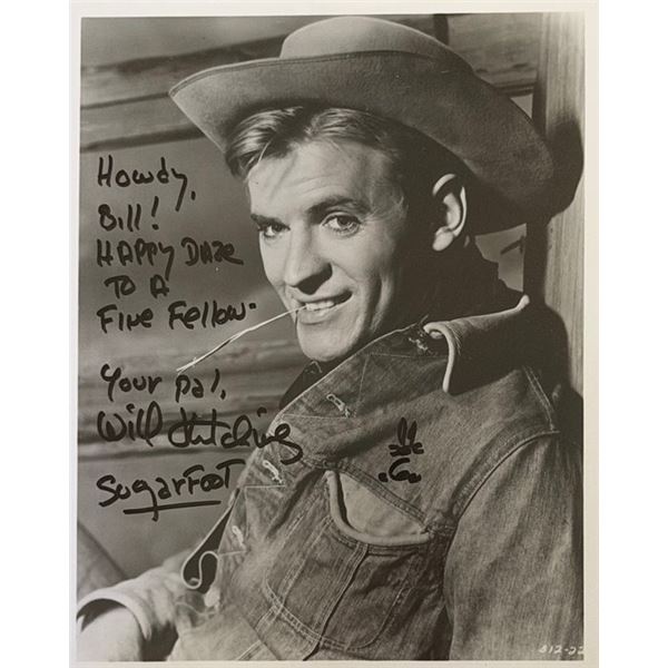 Sugarfoot Will Hutchins signed photo