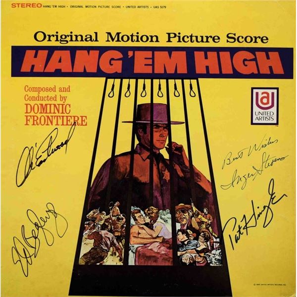 Hang 'Em High cast signed soundtrack
