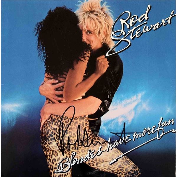 Rod Stewart Blondes Have More Fun 1978 signed album