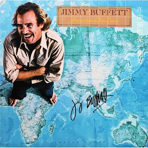 Jimmy Buffett 1981  Somewhere Over China signed album