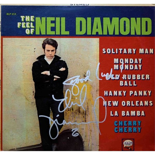 Neil Diamond The Feel of signed album