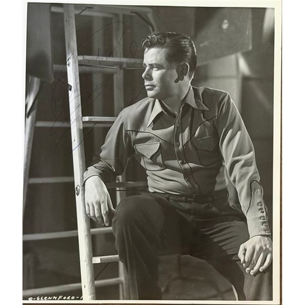 Glenn Ford signed promo photo
