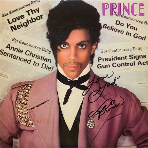 Prince 1986 Parade signed album