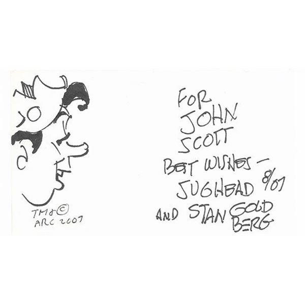 Archie Comics Cartoonist Stan Goldberg Signature Cut