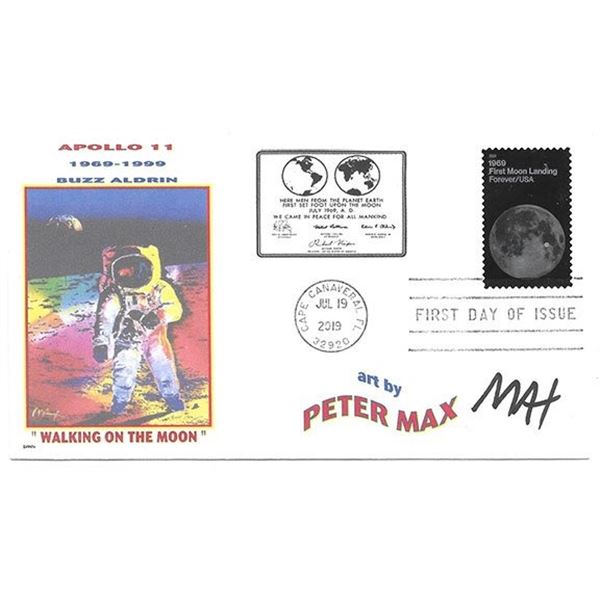Peter Max signed FDC
