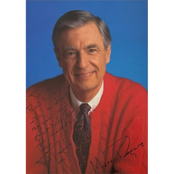 Mister Rogers signed photo