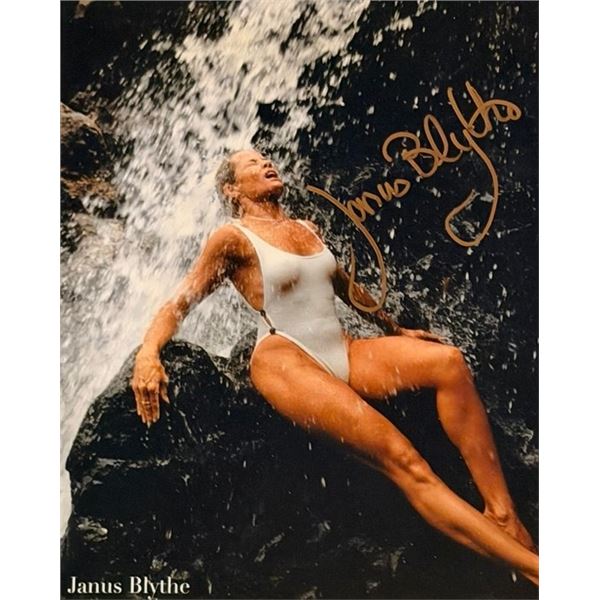 Model Janus Blythe signed photo