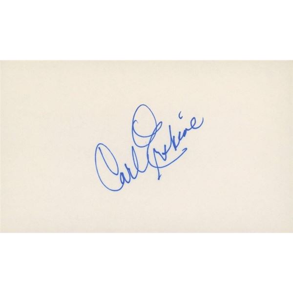 Carl Erskine original signature