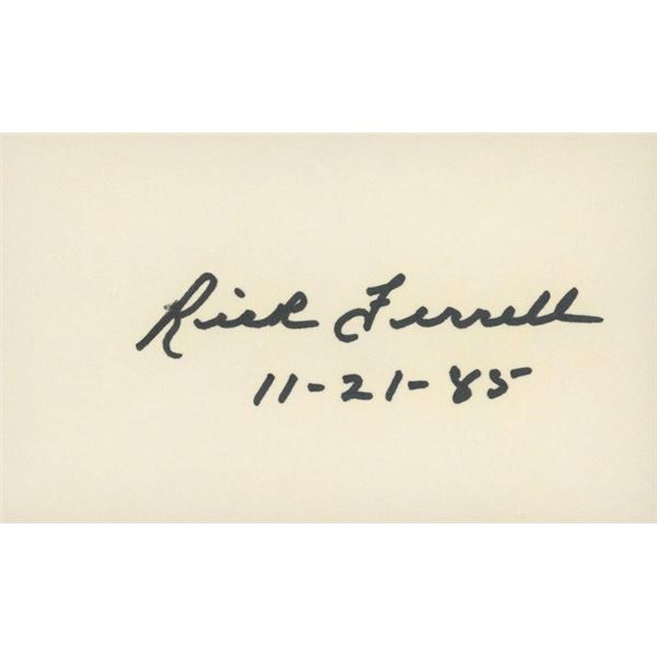 Rick Ferrell original signature